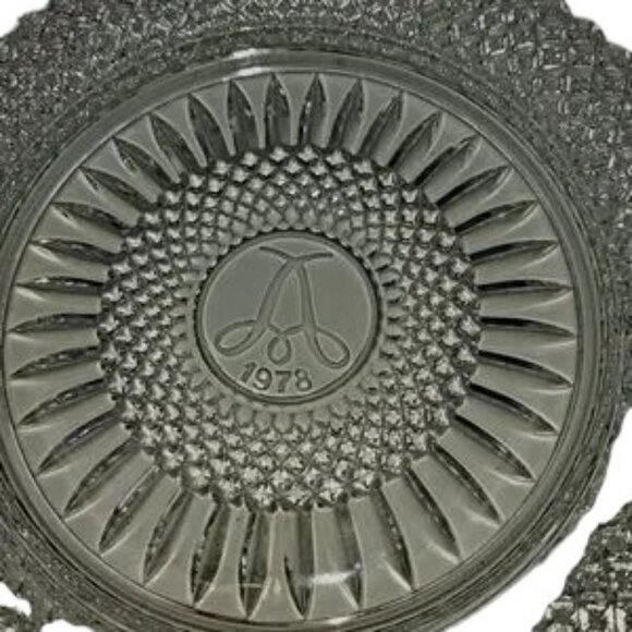 Vintage Avon Fostoria Glass Lead Crystal 92ond Anniversary Dess Plate 19… - Picture 3 of 4
